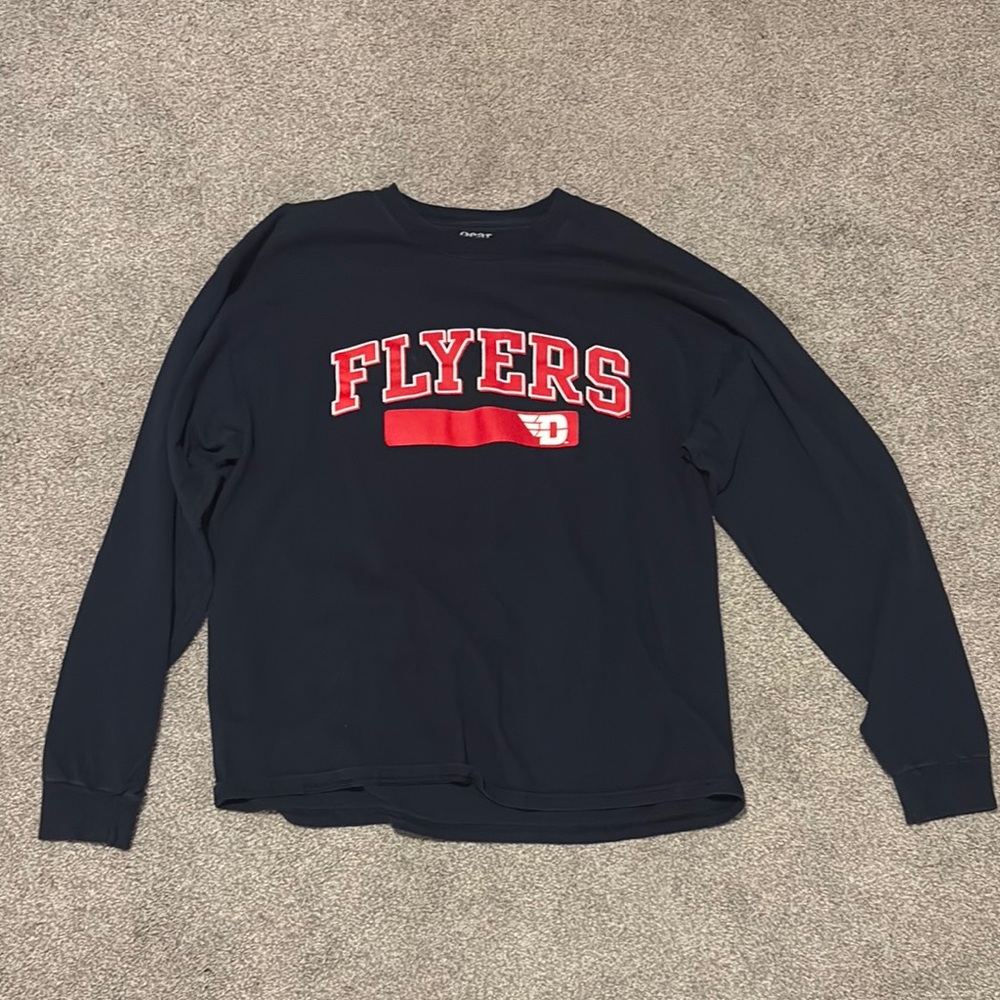 Champion Navy Sweatshirt with Red Flyers Logo